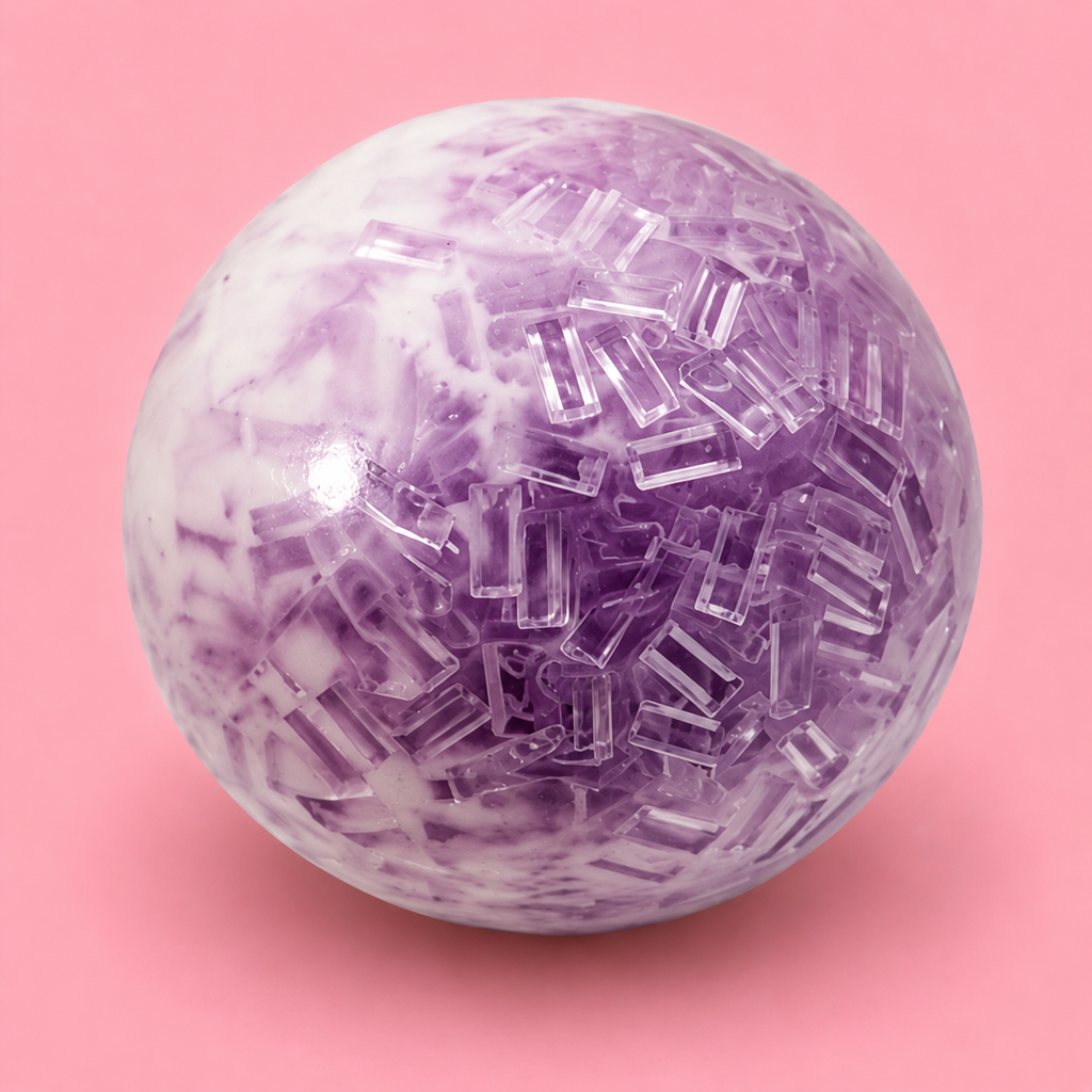 Crystal Ice Bead Squishy🩵💜