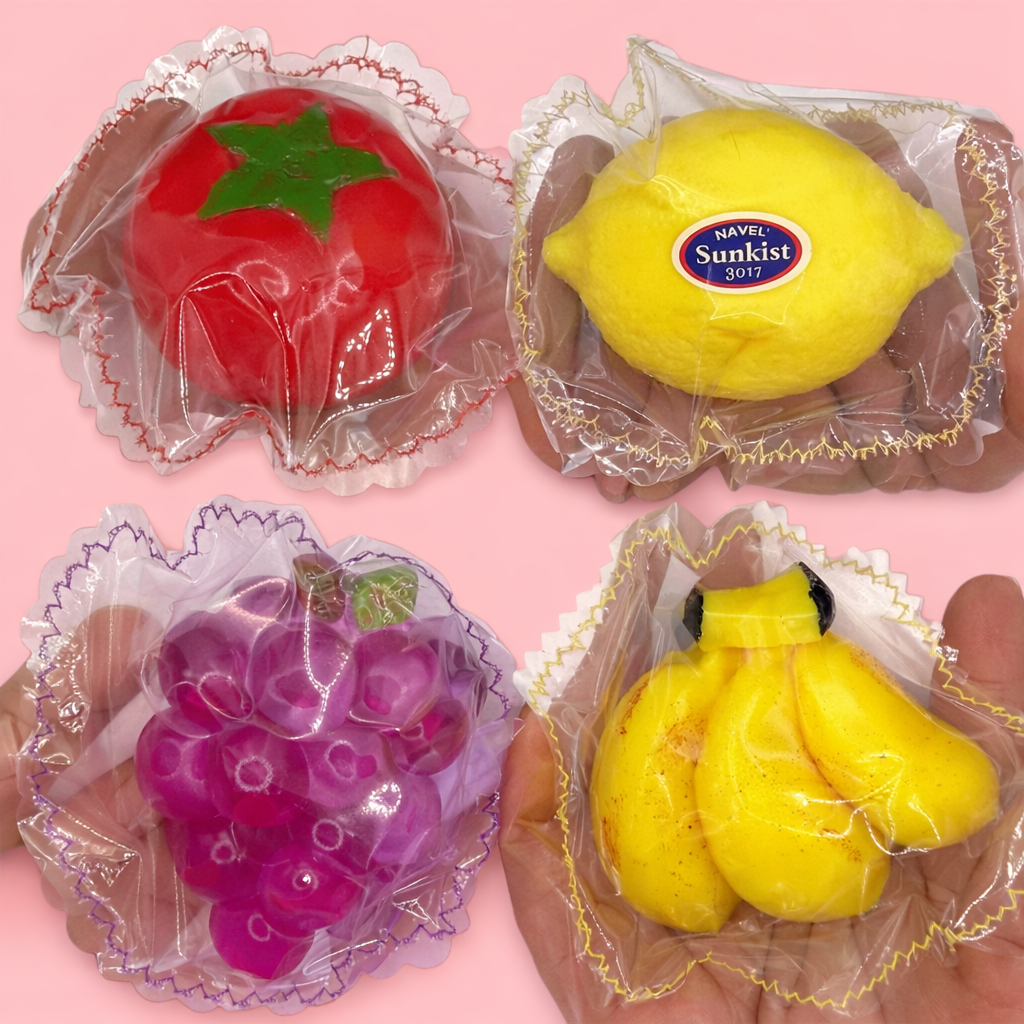 Food Squishy Collection 🍓🍇🍋✨