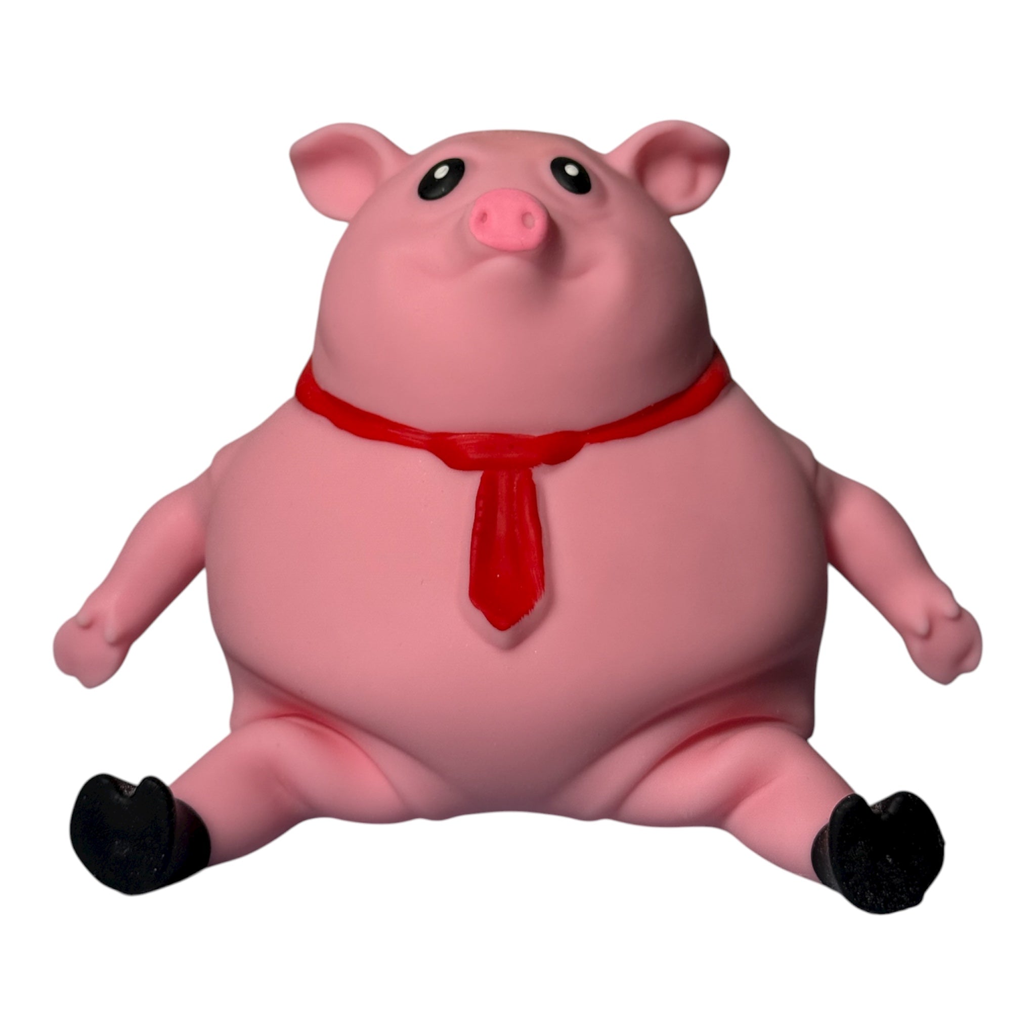 Cute Pink TPR Squishy Pig Stress Toy Animal Stretch Sand