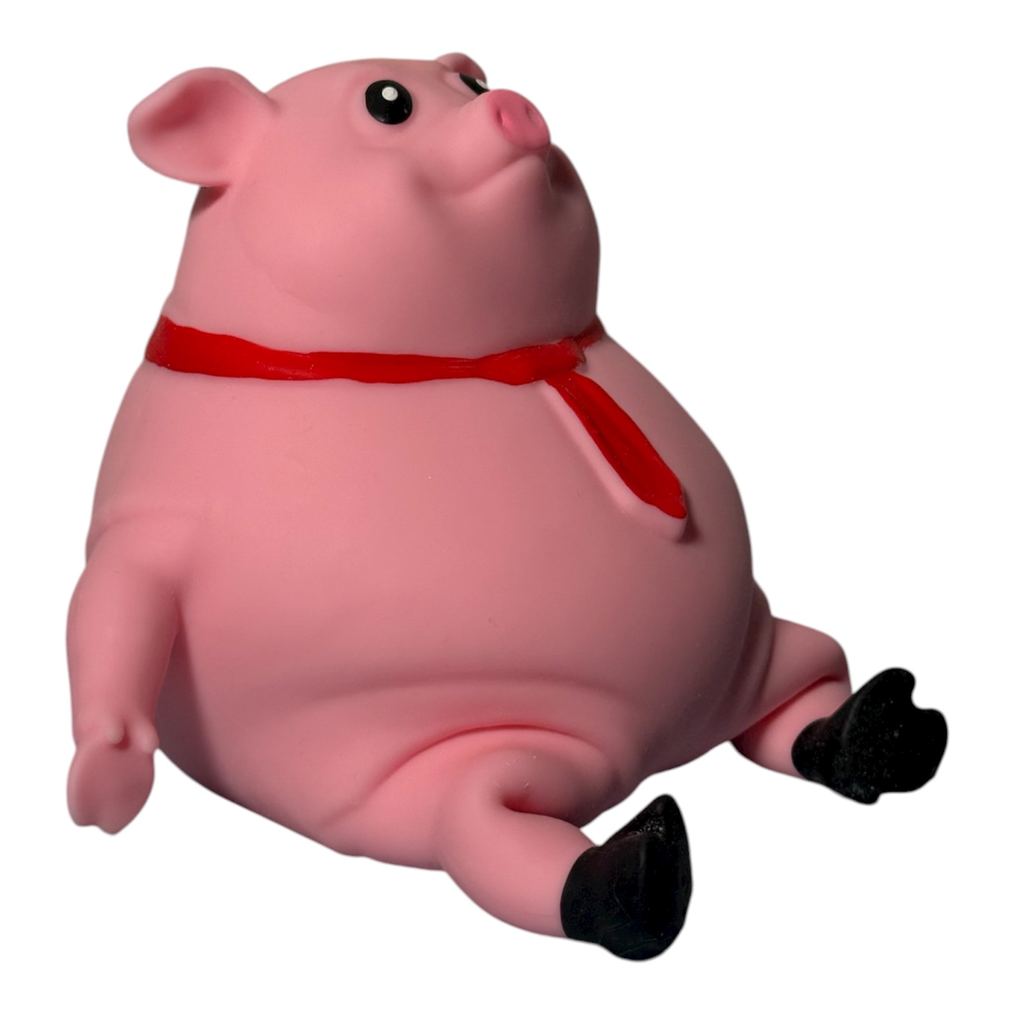 Cute Pink TPR Squishy Pig Stress Toy Animal Stretch Sand