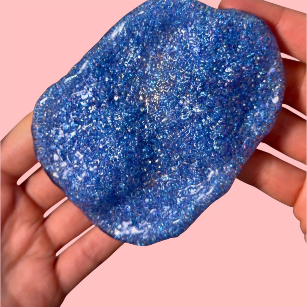 Bead-Filled Squishy – Red, Blue & Orange