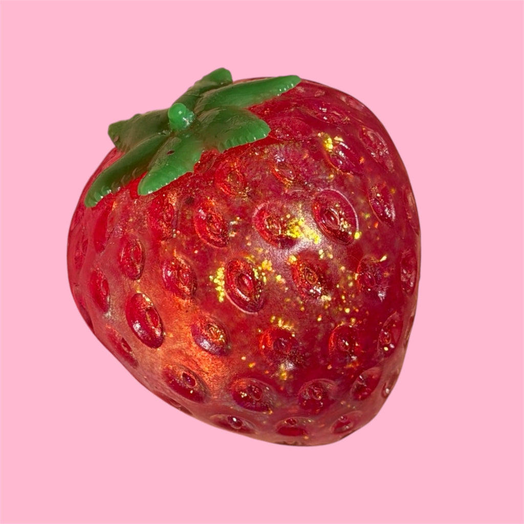 Strawberry Squishy 🍓✨Glitter