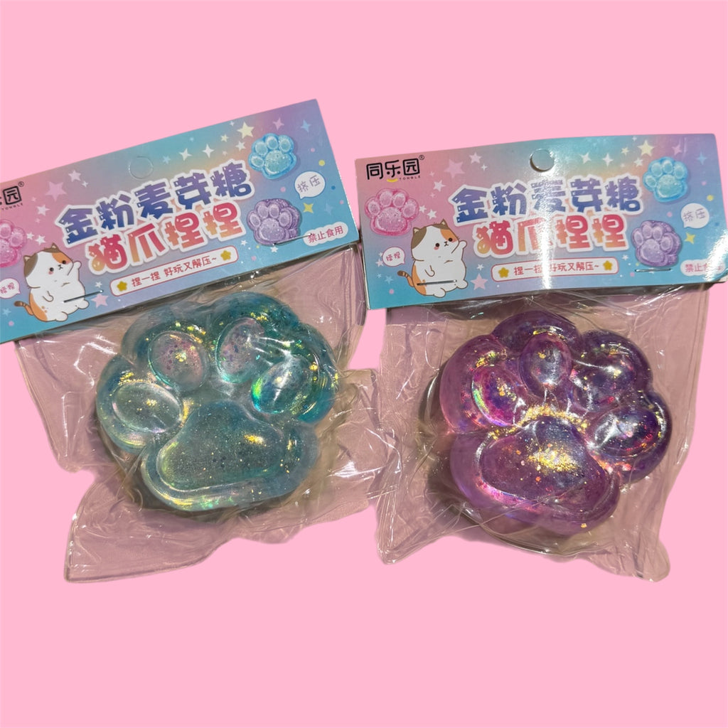 Glitter Cat Paw Squishy 🐾✨
