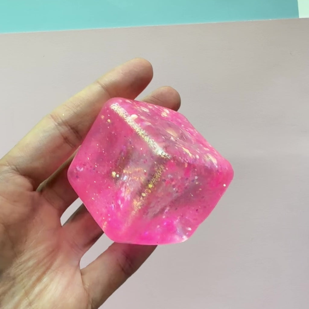 Crystal  Cube Squishy 🧊✨